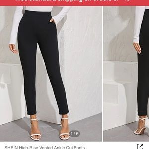 Shein black ankle pants!